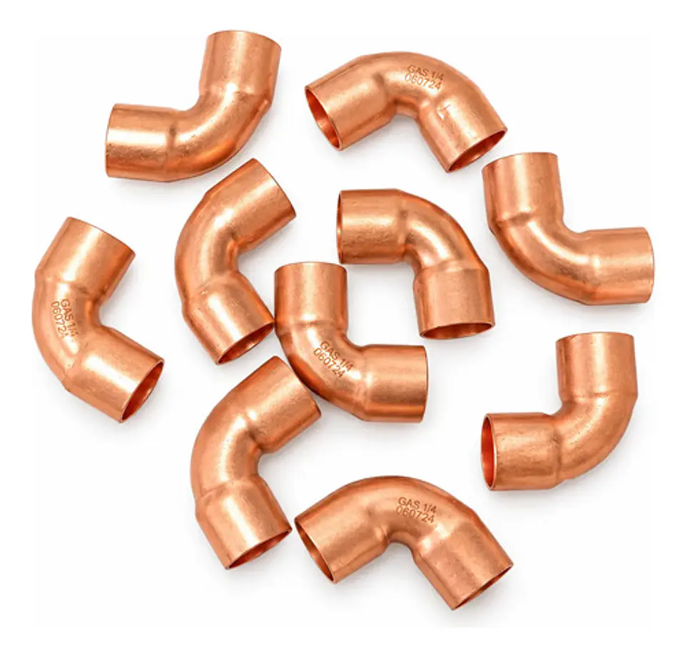 Codo De Cobre 3/8 Para Refrigeración (9.5mm) Pack 4 Unidades 3