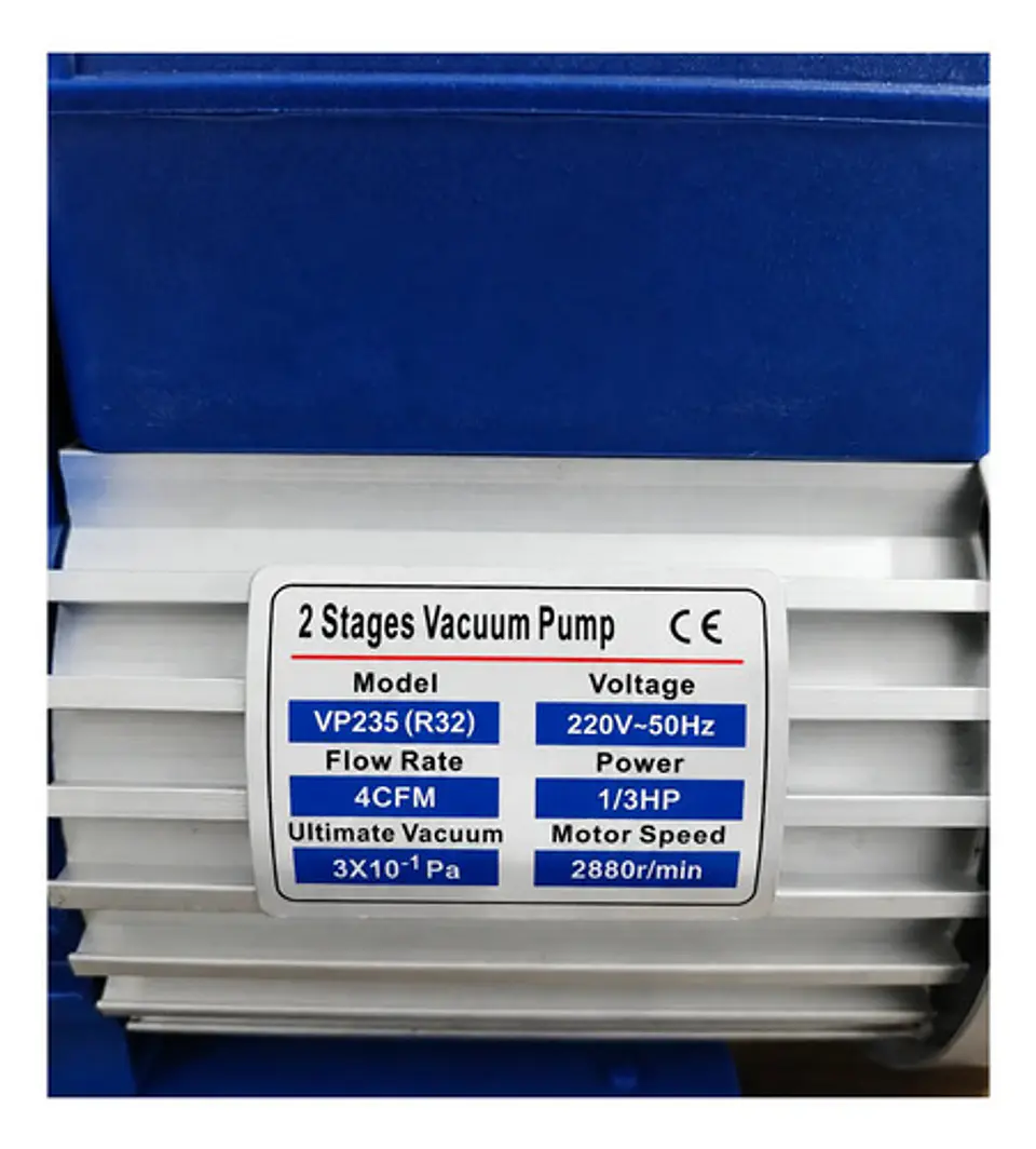 Bomba De Vacio 4 Cfm Vp235 2 Etapas R32 3