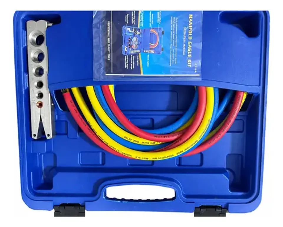 Kit De Herramientas De Refrigeración Con Manometro 3