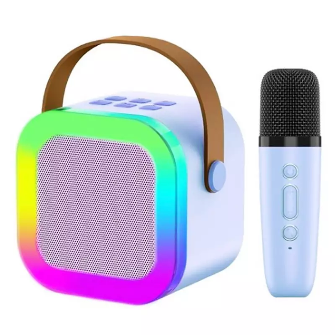 Parlante Portátil Bluetooth Recargable Karaoke con Micrófono Inalámbrico K12 1