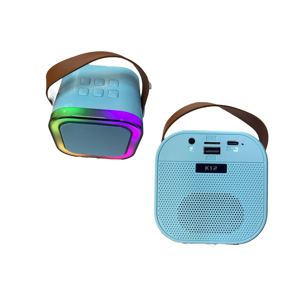 Parlante Portátil Bluetooth Recargable Karaoke con Micrófono Inalámbrico K12 2