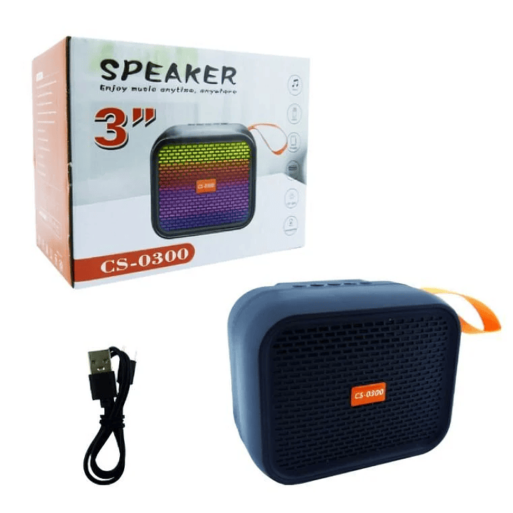 Parlante Portátil Recargable Bluetooth 3W CS-0300 4