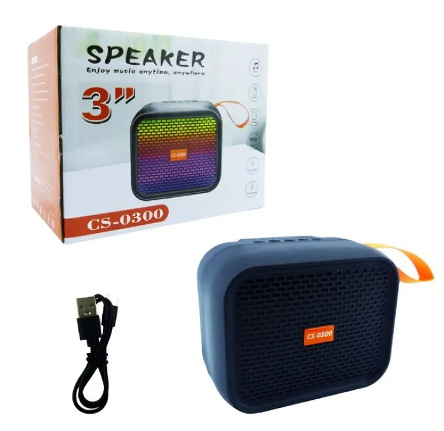 Parlante Portátil Recargable Bluetooth 3W CS-0300 4