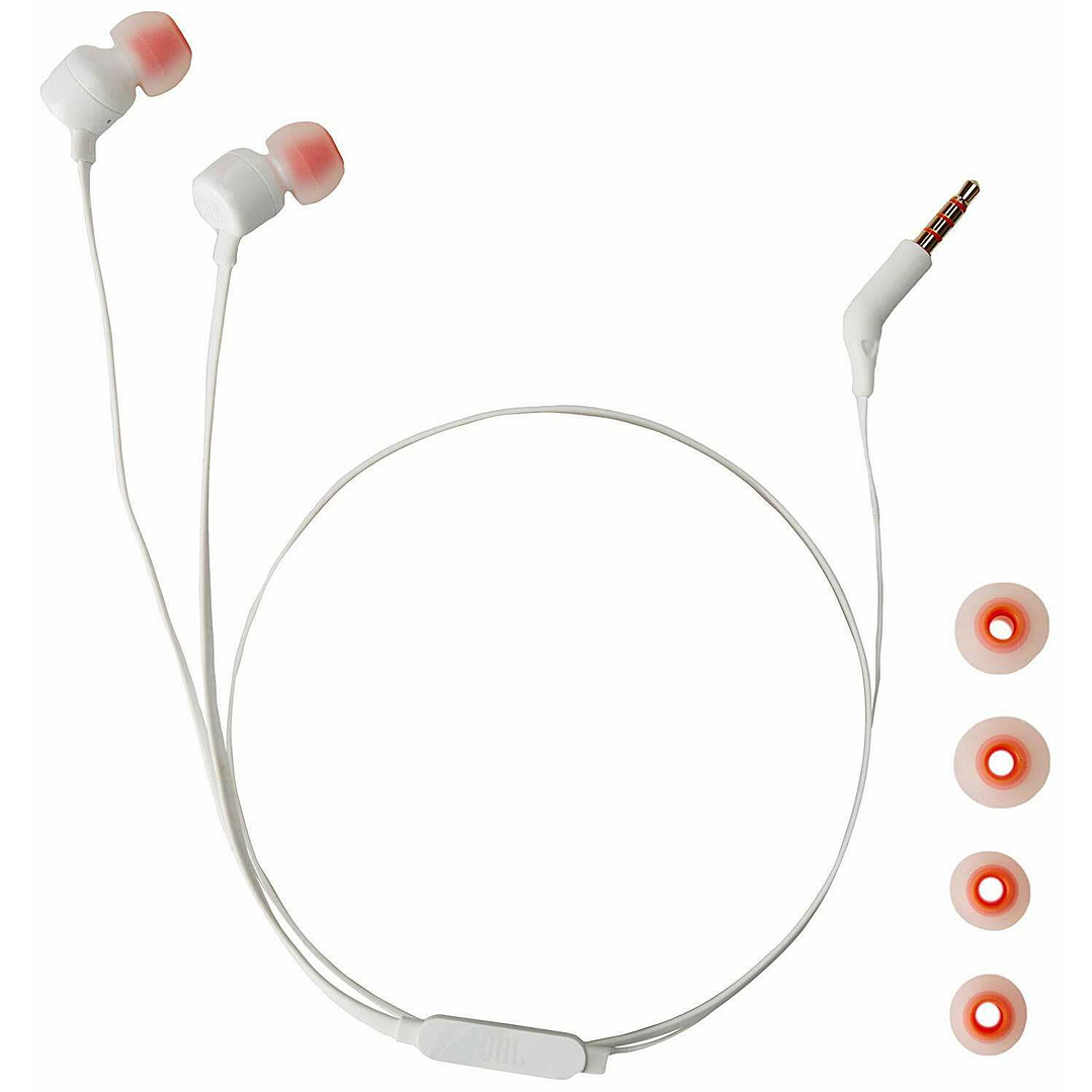 Audífonos In-Ear con Cable JBL T110 Blanco 2
