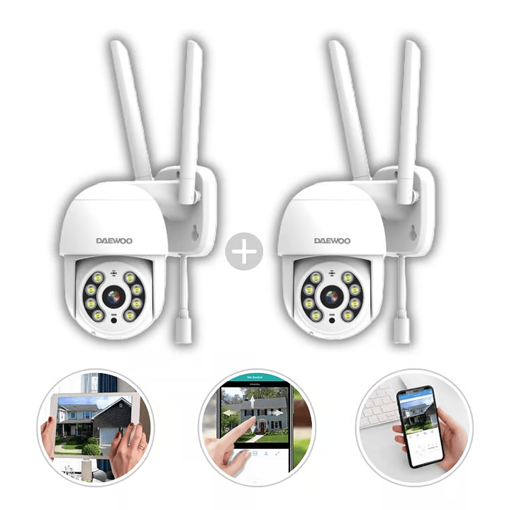 Cámara de Seguridad IP Wifi Exterior Daewoo Full HD DI-SC007 2
