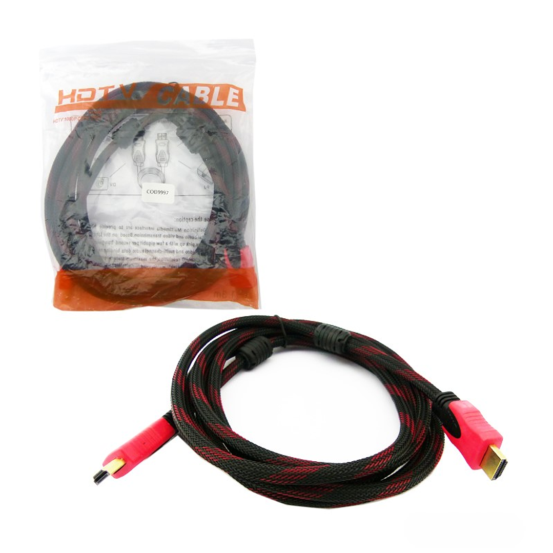 Cable HDMI 1.4 Full HD Reforzado 3Mts 2
