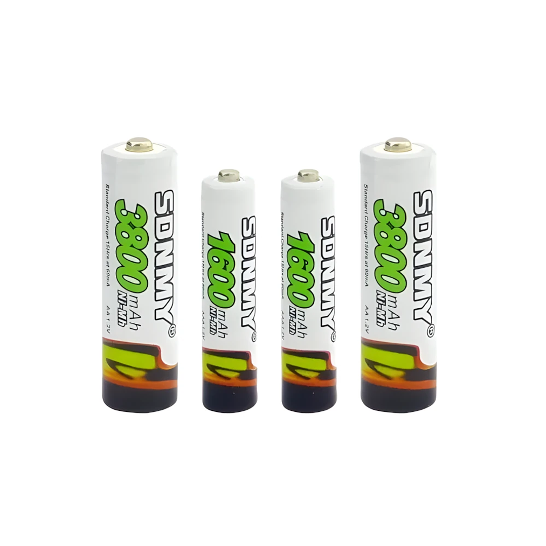 Cargador de Pilas recargables + 4 Pilas SDNMY A-615 2