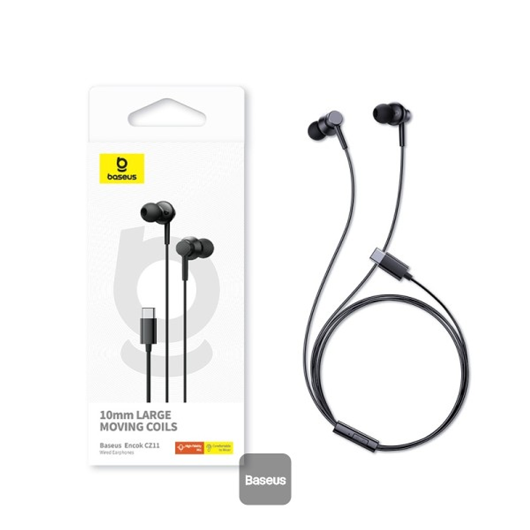 Audífonos In-Ear con Cable Tipo C Baseus Encok CZ11 4