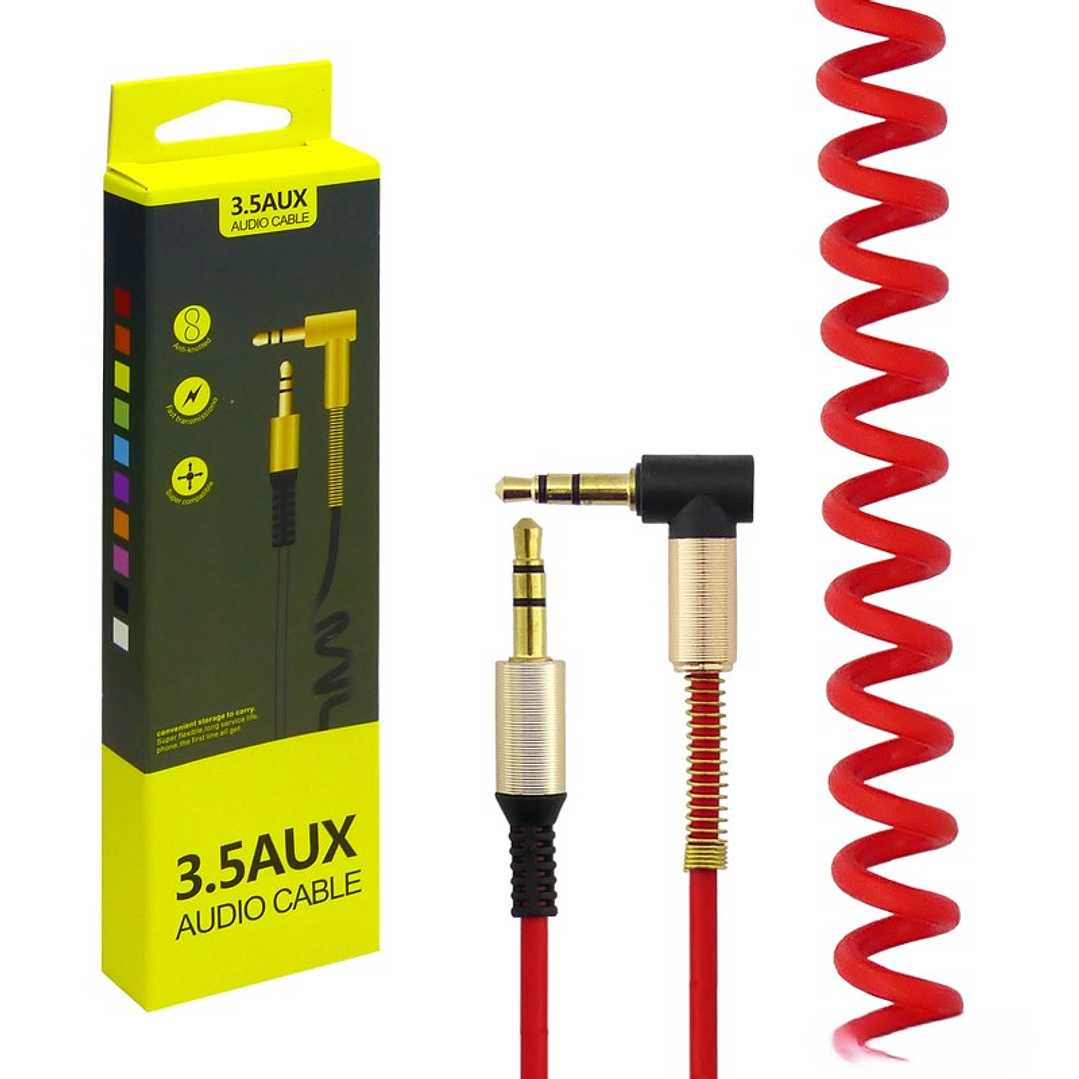 Cable Auxiliar 1X1 Retráctil Reforzado 2Mts 5