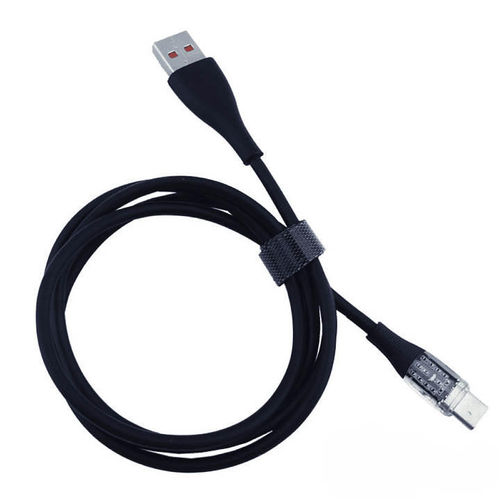 Cable de Carga Rápida USB a Tipo C 6A con Luz XF-162 1