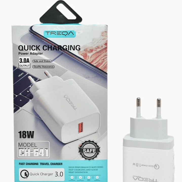 Cargador Completo Cable Tipo C Carga Rápida 18W CH-641 1