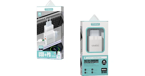 Cargador Completo IPhone Carga Rápida 20W CH-643