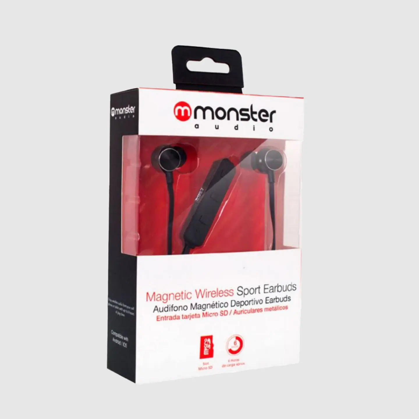 Audífonos In-Ear Bluetooth Monster 718BK Negros 3