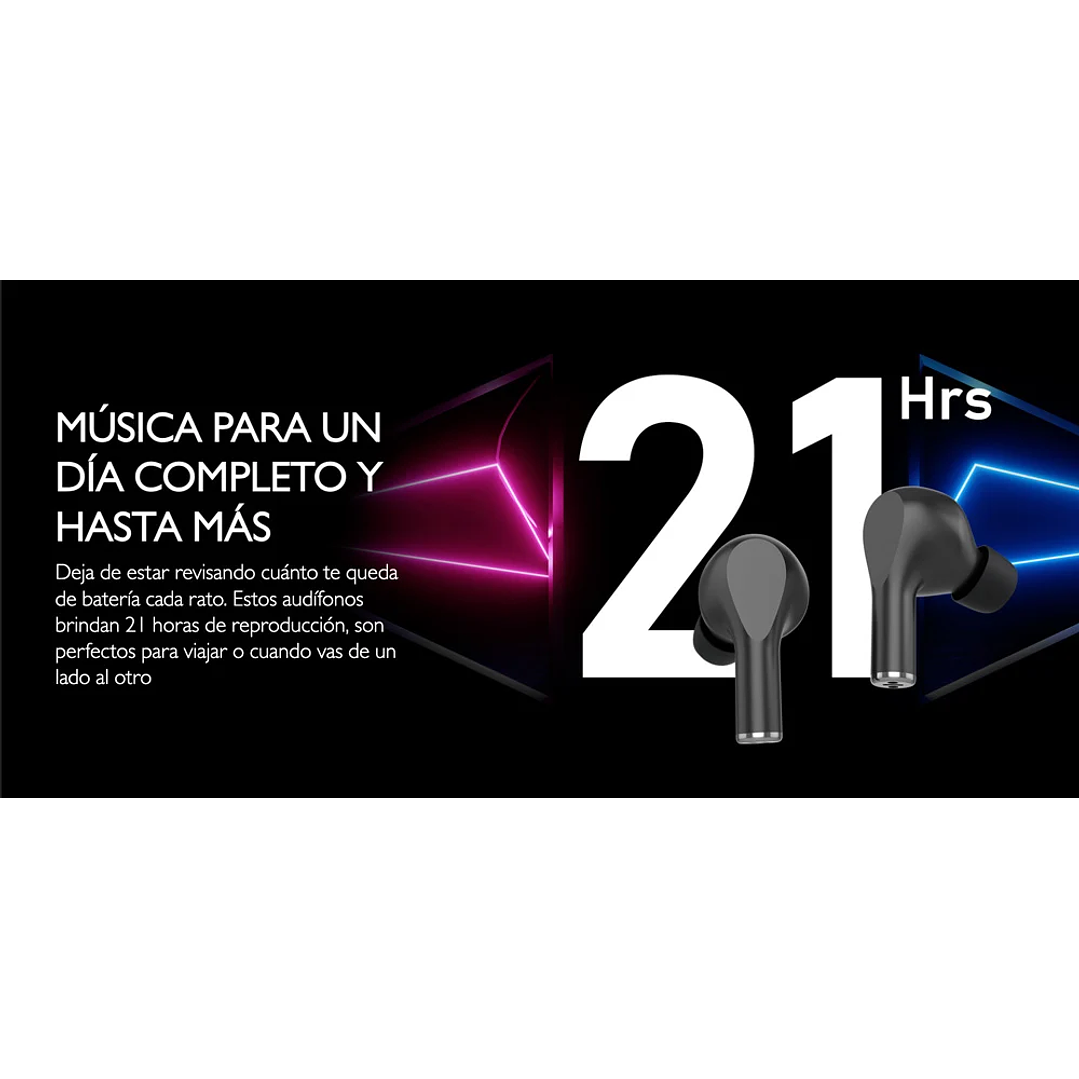 Audífonos In-Ear TWS Klipxtreme ZoundBuds KTE-250BK 8