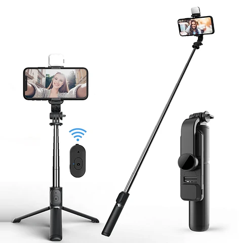Trípode Palo Selfie Con Flash y Bluetooth Selfie-04