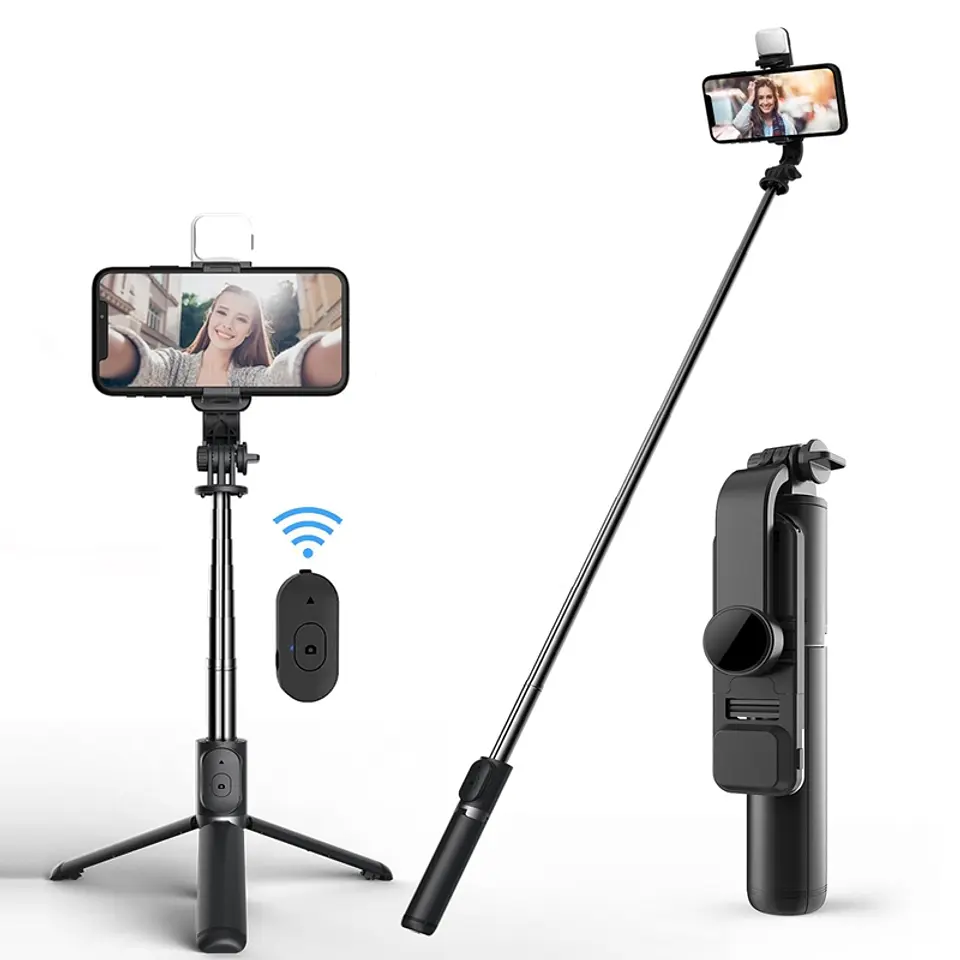 Trípode Palo Selfie Con Flash y Bluetooth Selfie-04 1