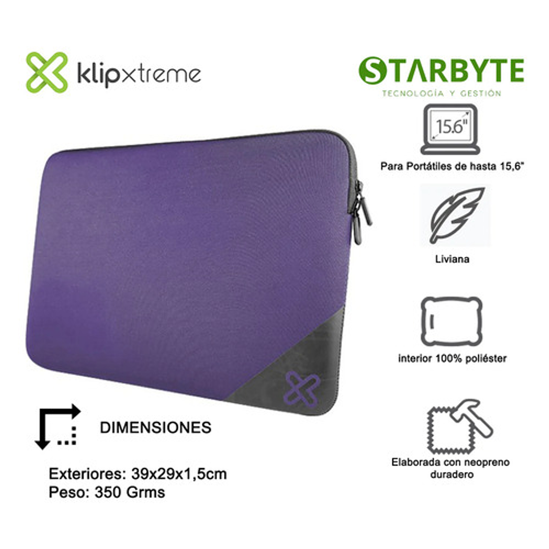 Funda De Notebook Klipxtreme Neo Active Hasta 16 Pulgadas 9
