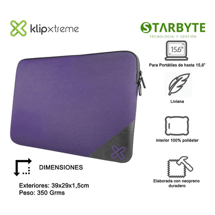 Funda De Notebook Klipxtreme Neo Active Hasta 16 Pulgadas 9
