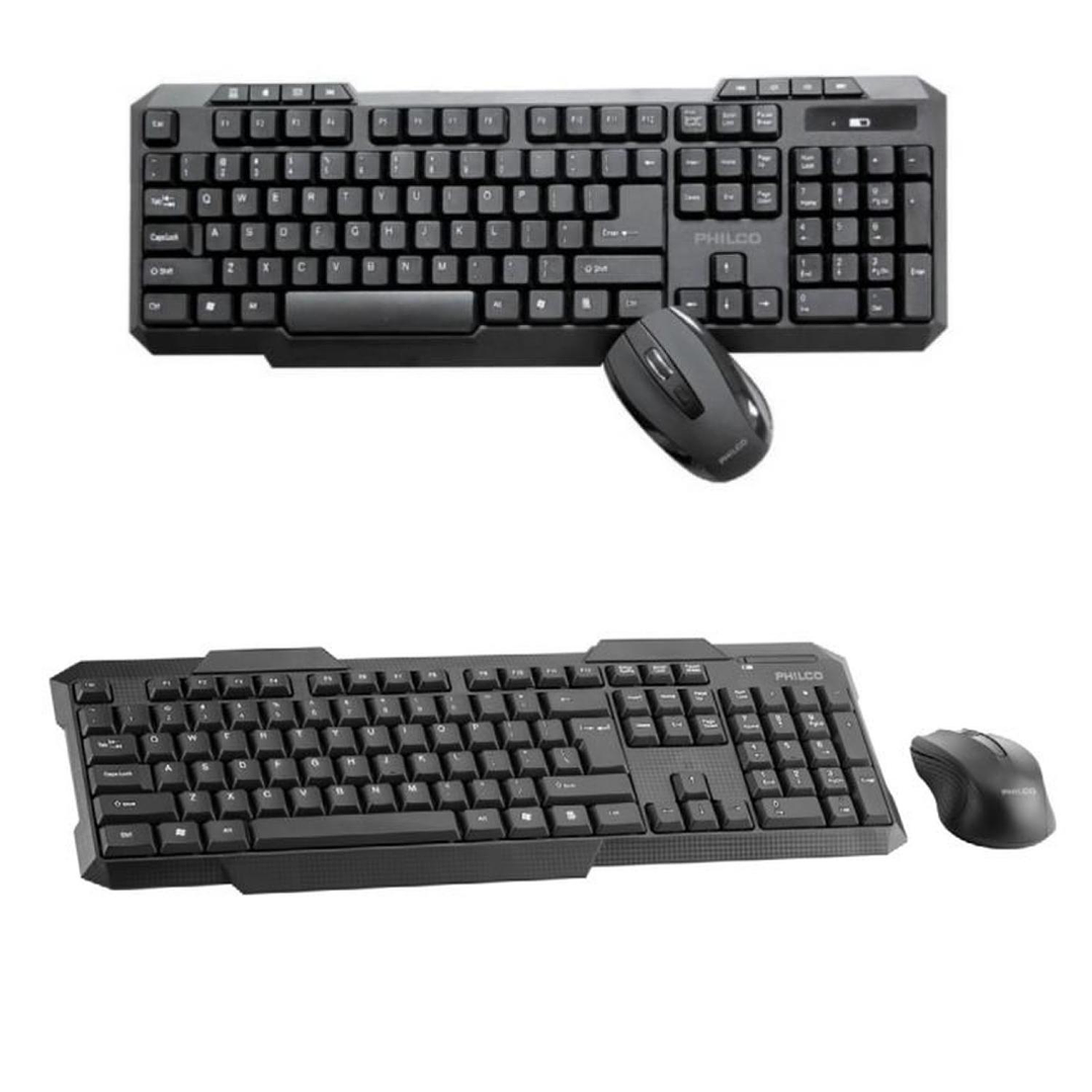 Combo Teclado Y Mouse Inalámbrico Philco 1600 Dpi K5204 105  2