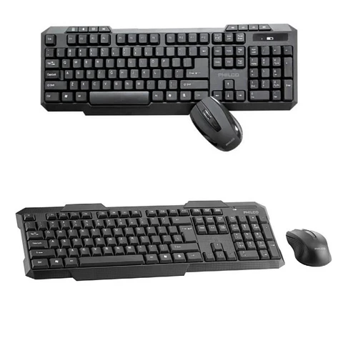 Combo Teclado Y Mouse Inalámbrico Philco 1600 Dpi K5204 105 