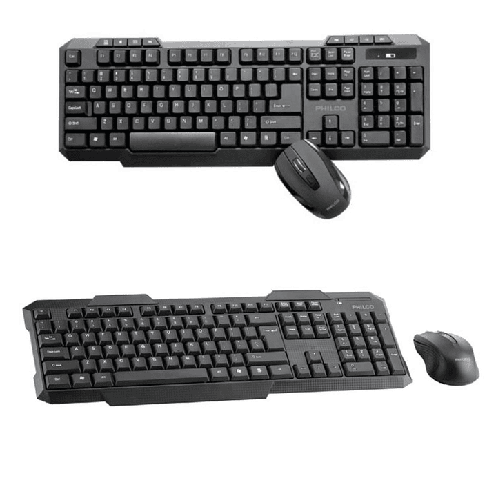 Combo Teclado Y Mouse Inalámbrico Philco 1600 Dpi K5204 105  2