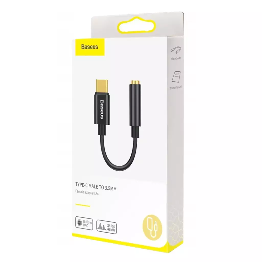 Adaptador de Audífonos Tipo C a Auxiliar Baseus L54 5
