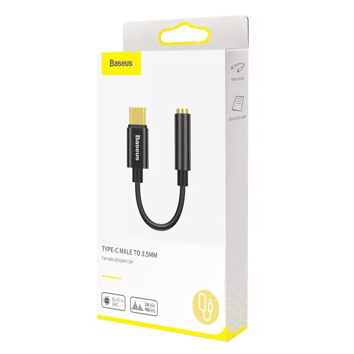 Adaptador de Audífonos Tipo C a Auxiliar Baseus L54 5
