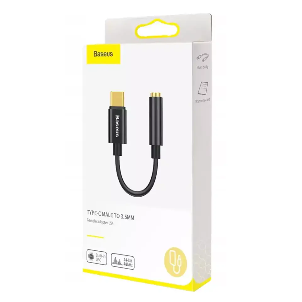 Adaptador de Audífonos Tipo C a Auxiliar Baseus L54 5