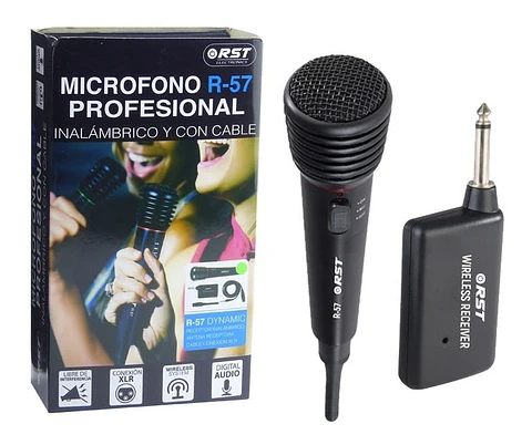 Micrófono Inalámbrico e Alámbrico RST R-57
