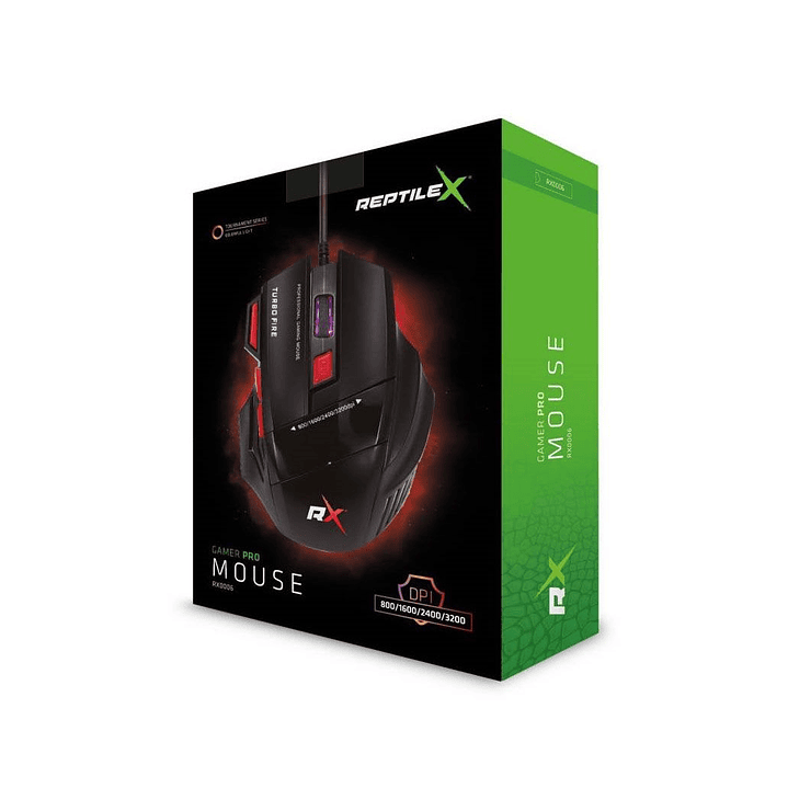 Mouse USB Gamer Reptilex 3200 DPI RX0006 4