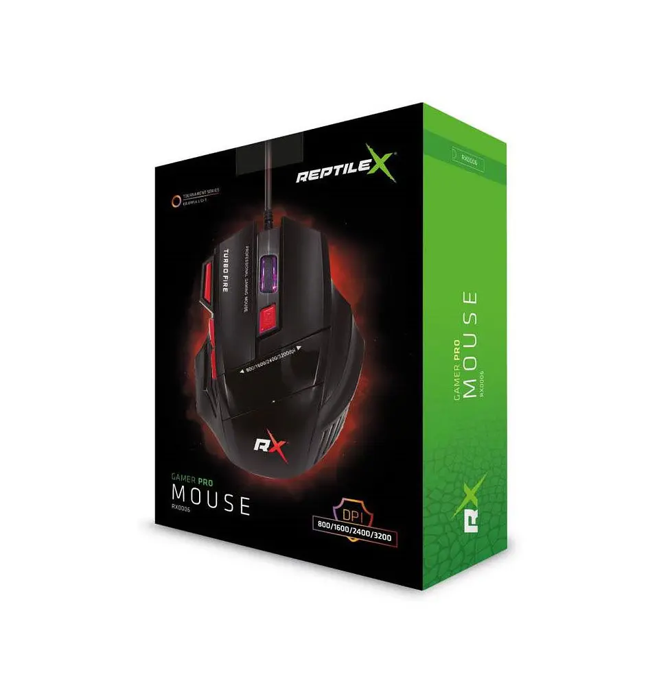 Mouse USB Gamer Reptilex 3200 DPI RX0006 4