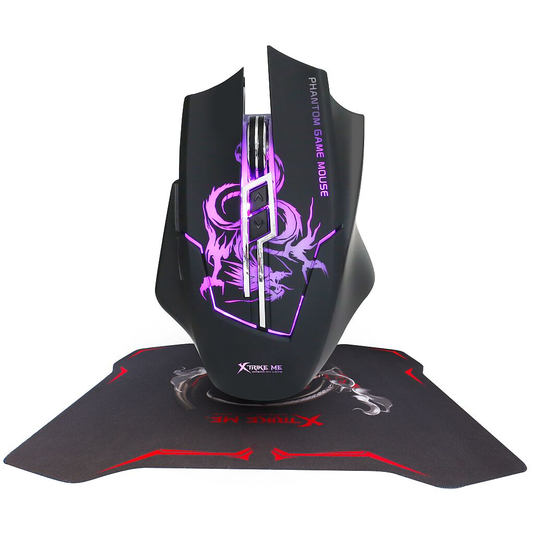 Kit Gamer Xtrike Me Mouse USB 3200 DPI + Pad Mouse GMP-501 1