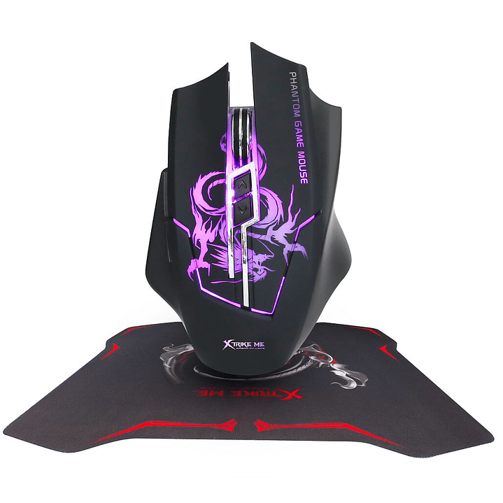 Kit Gamer Xtrike Me Mouse USB 3200 DPI + Pad Mouse GMP-501 1
