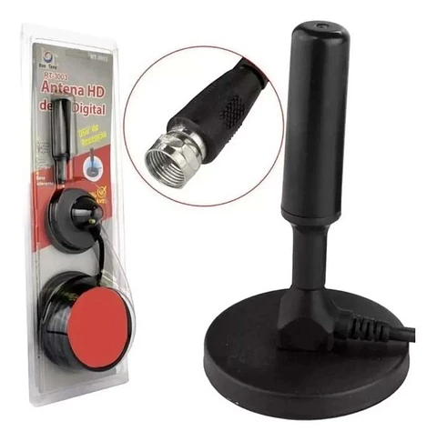 Antena TVD Coaxial Full HD Interior Base Magnetica HD-3003
