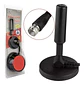 Antena TVD Coaxial Full HD Interior Base Magnetica HD-3003 - Miniatura 2