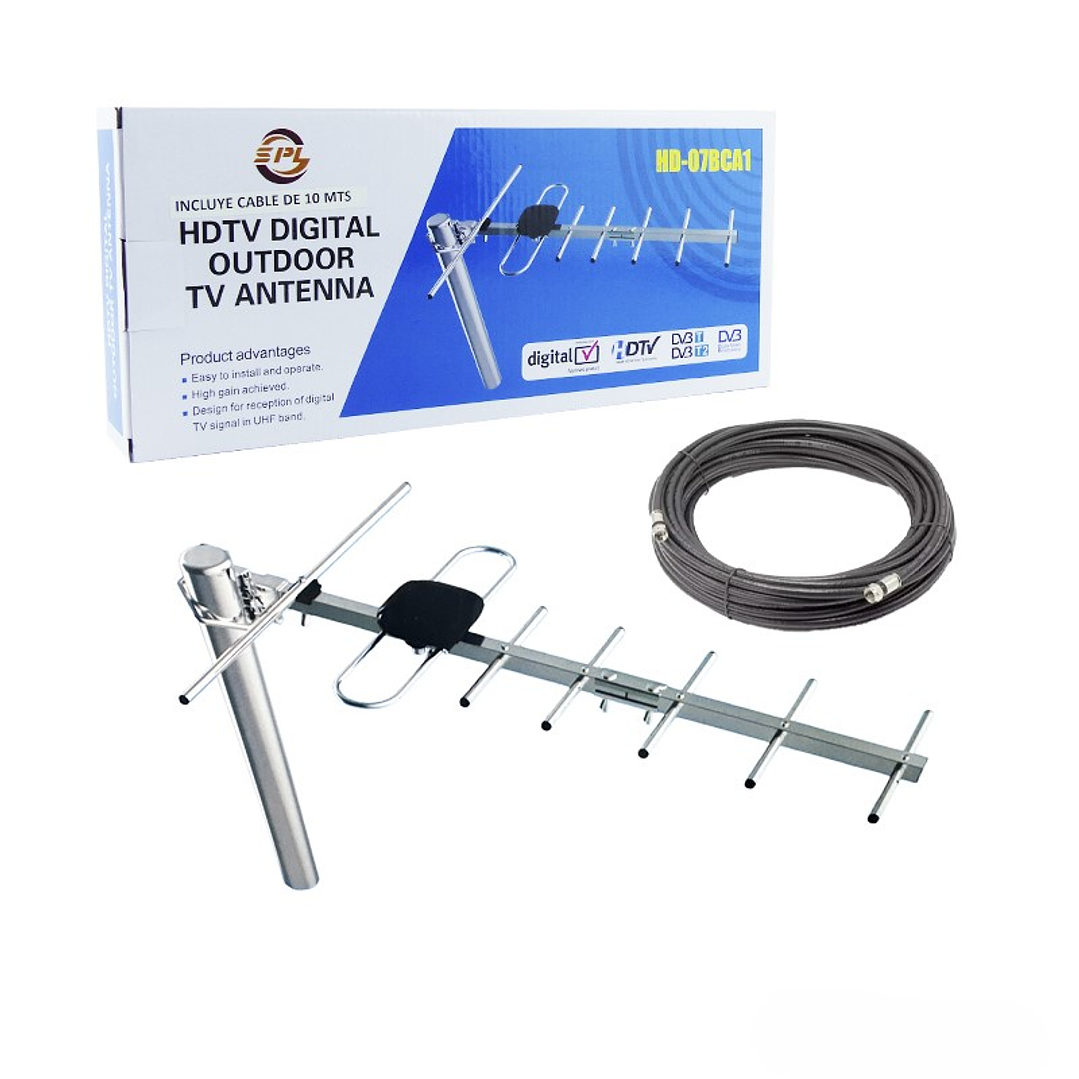 Antena Aérea 7 elementos de Exterior Fija HD-07BCA1 1
