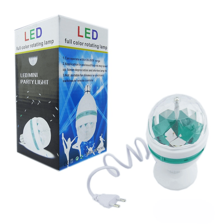 Lampara Led Mini Party Light con Base Giratoria y RGB 3