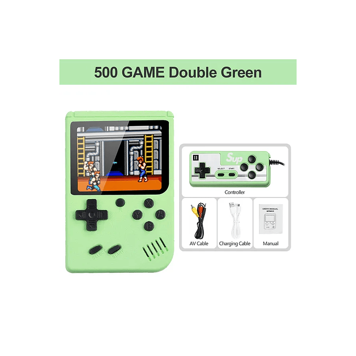 Consola Retro Portátil Polistation 8Bit Con joystick 2P 6