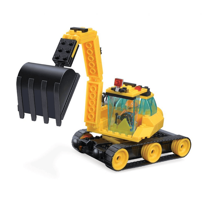 Bloques Para Construir Juguete Retro Excavadora 151 Piezas 1
