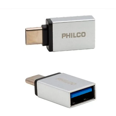 Adaptador OTG USB Hembra a Tipo C Macho Philco BR114