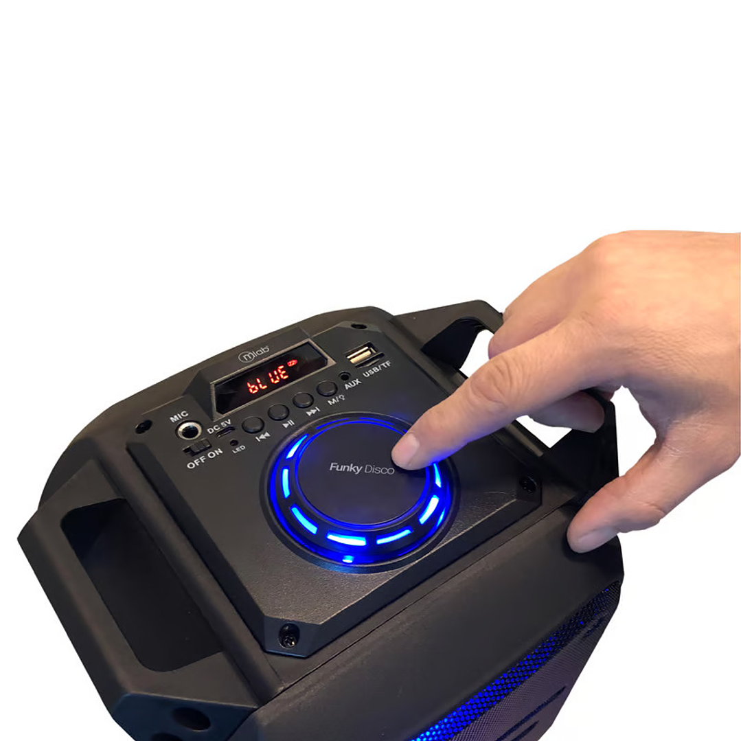 Parlante BT Karaoke con Micrófono y Control Funky Disco Mlab 2