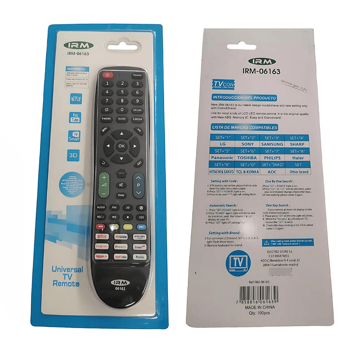 Control Remoto Smart TV Universal IRM-06163 4
