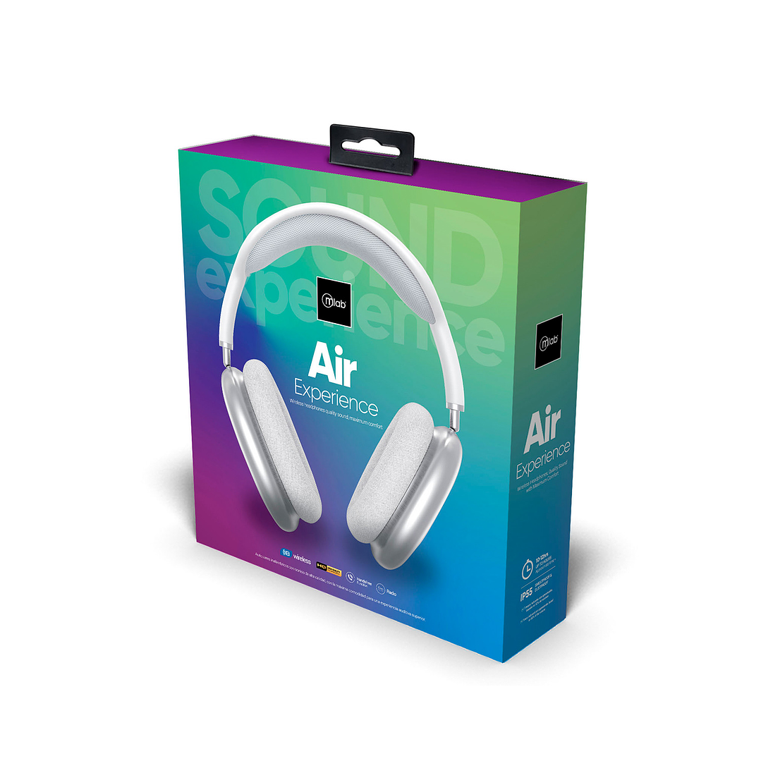Audífonos Over-Ear Inalámbricos Air Experience Silver Mlab 09310 4
