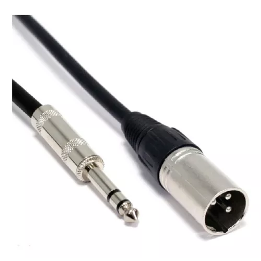Cable Canon para Microfono XLR a Plug 6.3mm 3Mts RST 2
