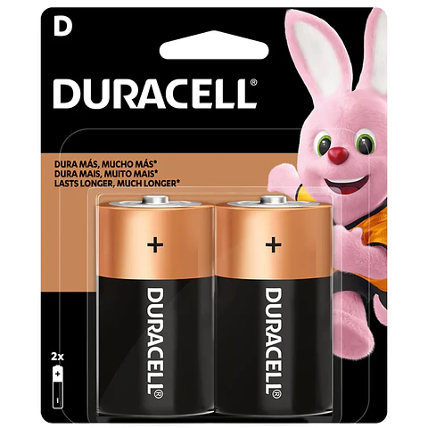 Pilas Tipo D Duracell 1.5V Por Par