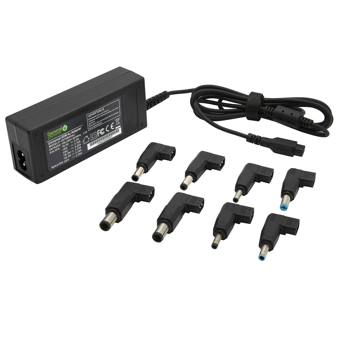 Cargador Universal de Notebooks 65W Auto ID General Power 1