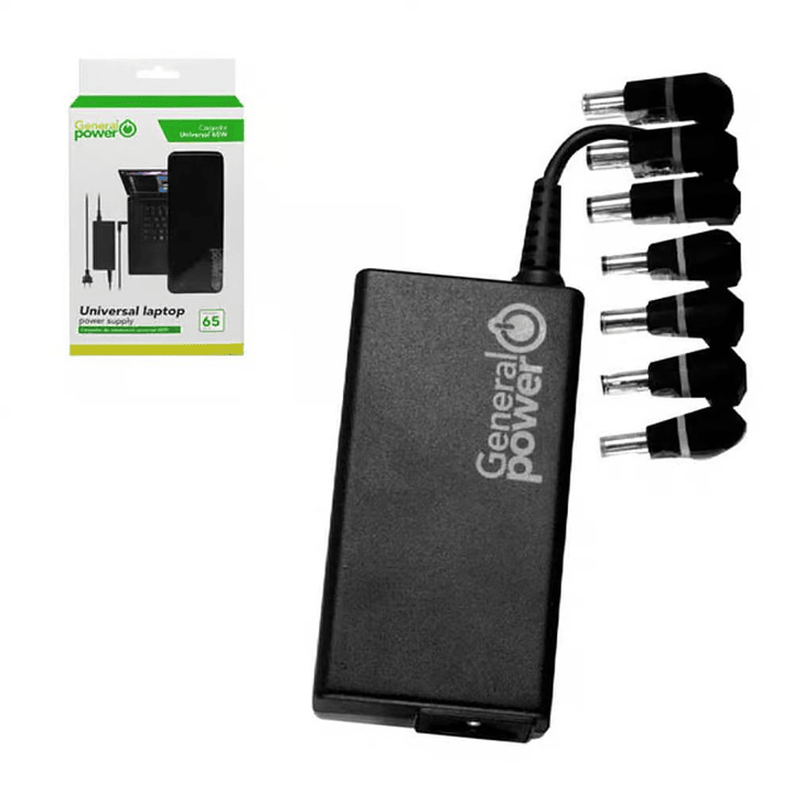 Cargador Universal de Notebooks 65W Auto ID General Power 5