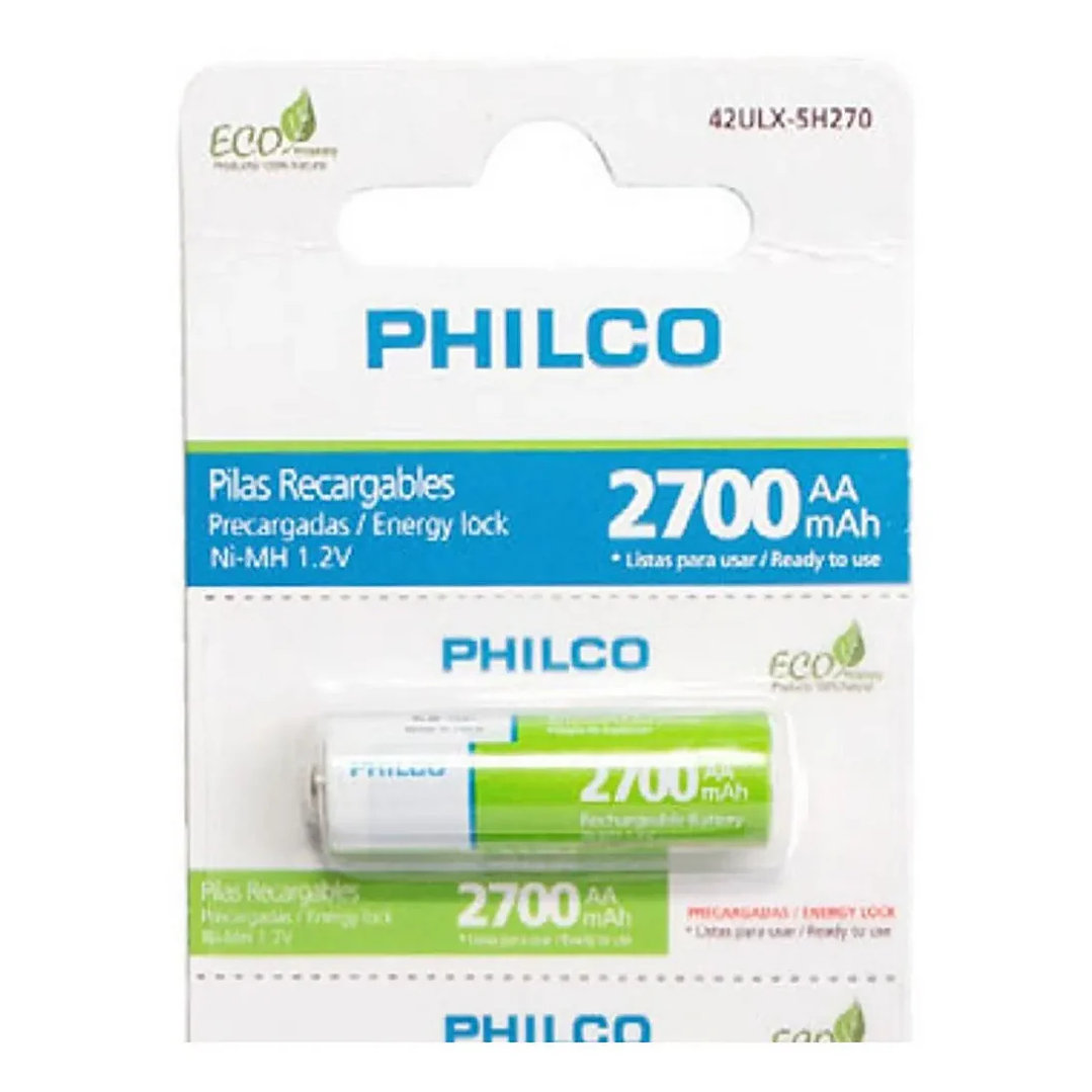 Pila Recargable AA 2700 mAh Philco 1