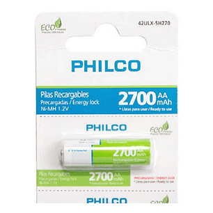 Pila Recargable AA 2700 mAh Philco