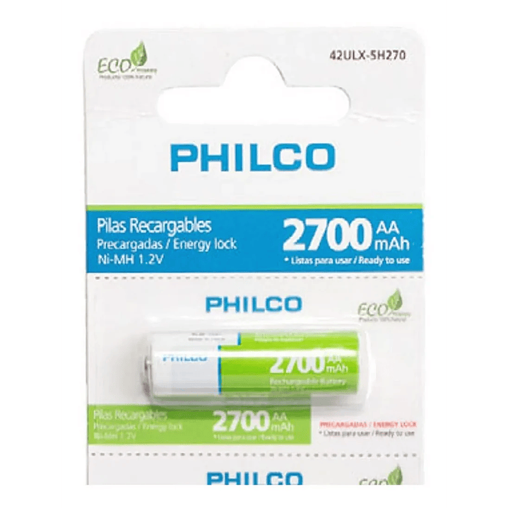 Pila Recargable AA 2700 mAh Philco 1